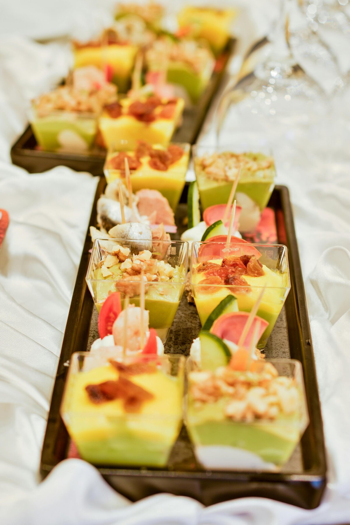 Verrines raffinées avocat & crevettes